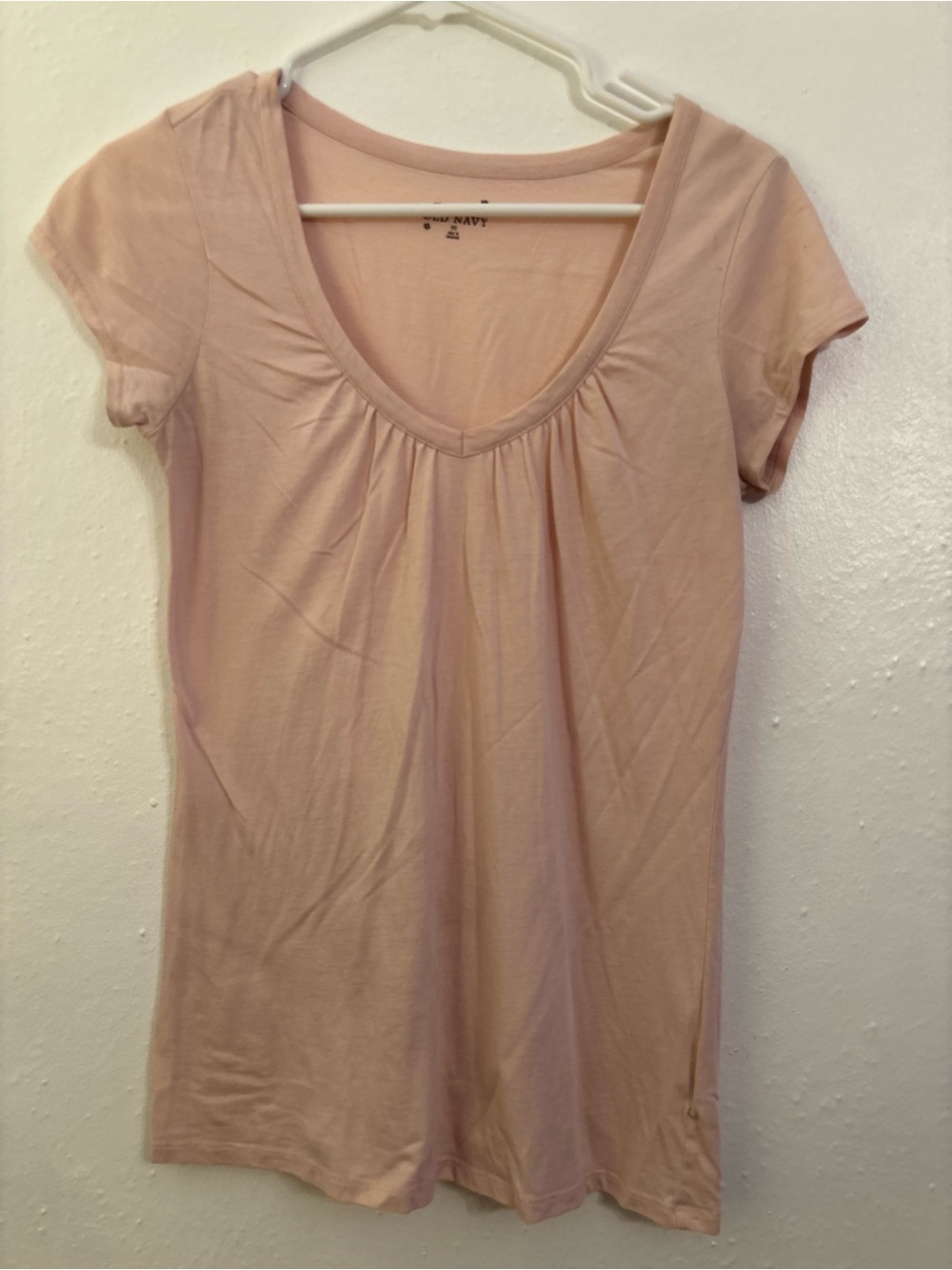 Old Navy Women's Scoop Neck Short Sleeve Top - Light Blush